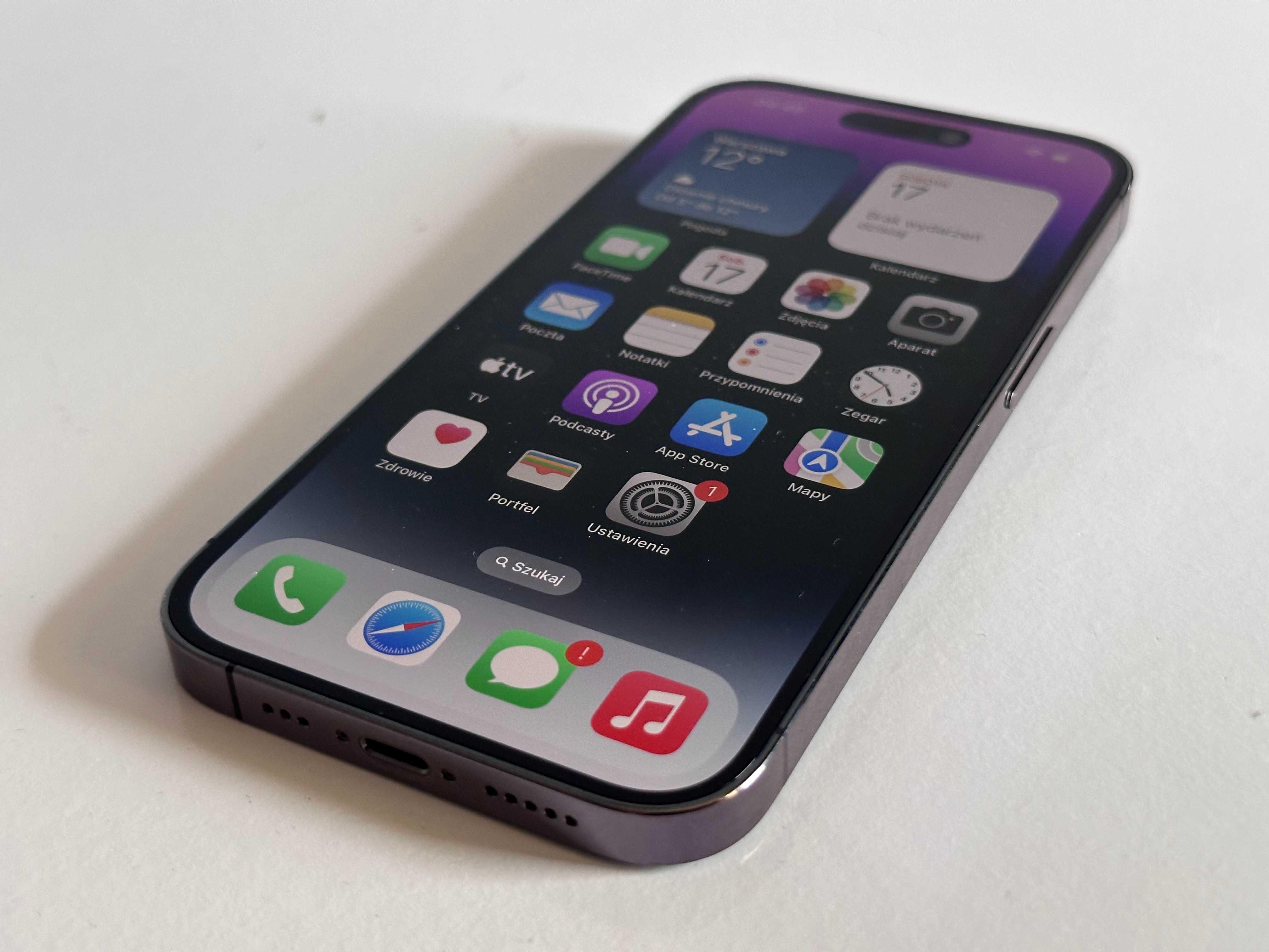 Apple iPhone 14 Pro 128GB Deep Purple Fioletowy Bez Blokad Super Stan