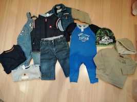 Paka ubrań kurtka Bluza Kamizelka dres spodnie 80 Little Rebel FF HM