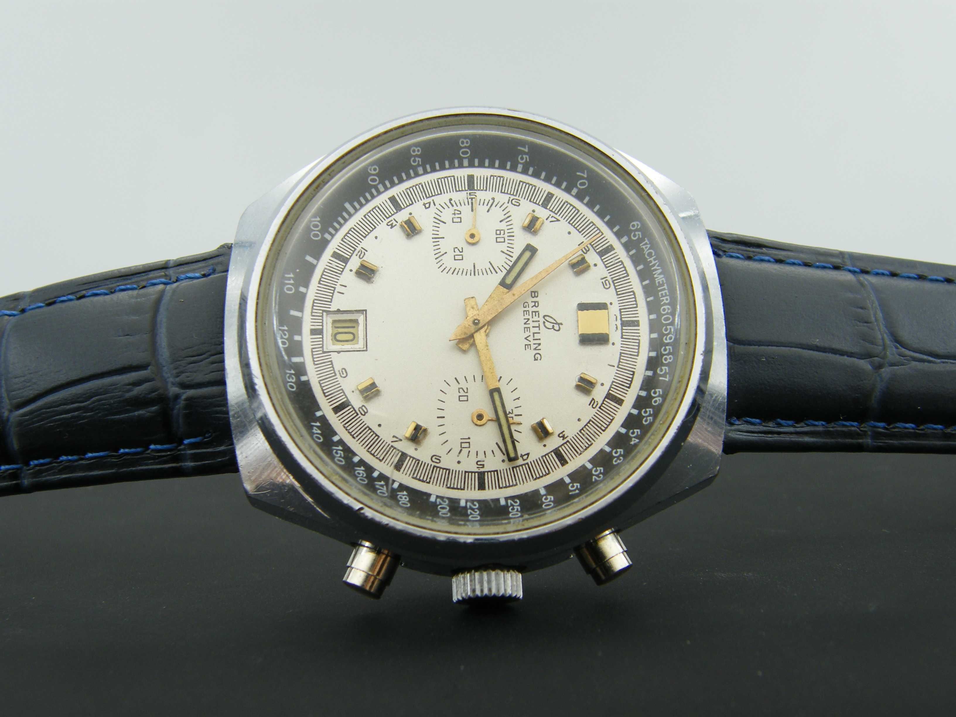 Breitling Chronograph Relly Vintage Piękna Pasówka Valjoux 7734