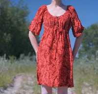 sukienka tunika jedwabna Jasper Conran 10 jasno czerwona