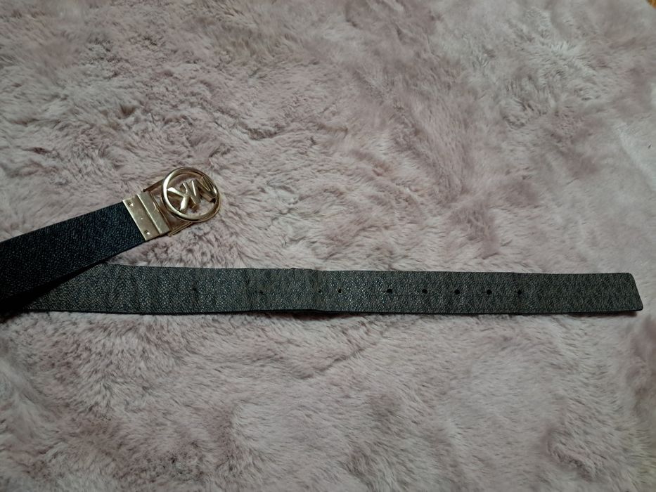 Michael Kors pasek dwustronny logowany monogram twist belt