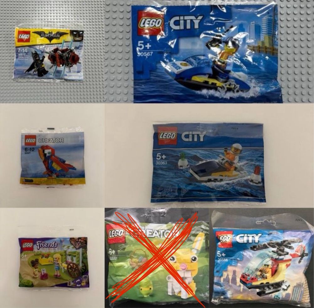 Lego 30522/30567/30566/30413/30021/30363