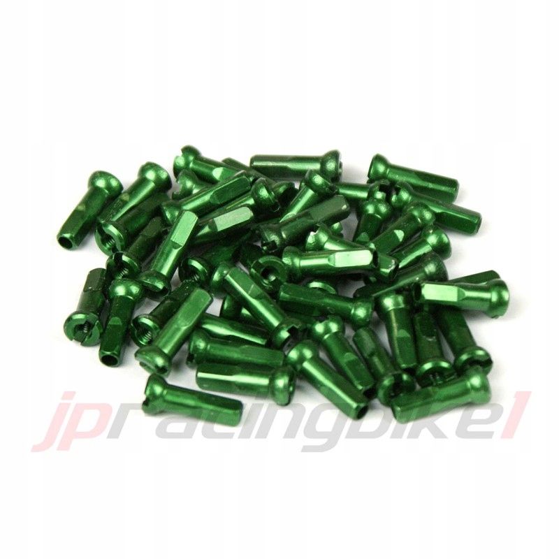 Nyple aluminiowe Sapim POLYAX 12mm zielone 36 sztuk