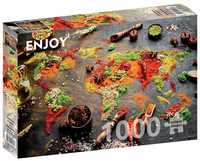 Puzzle 1000 Mapa Świata Z Przypraw, G3