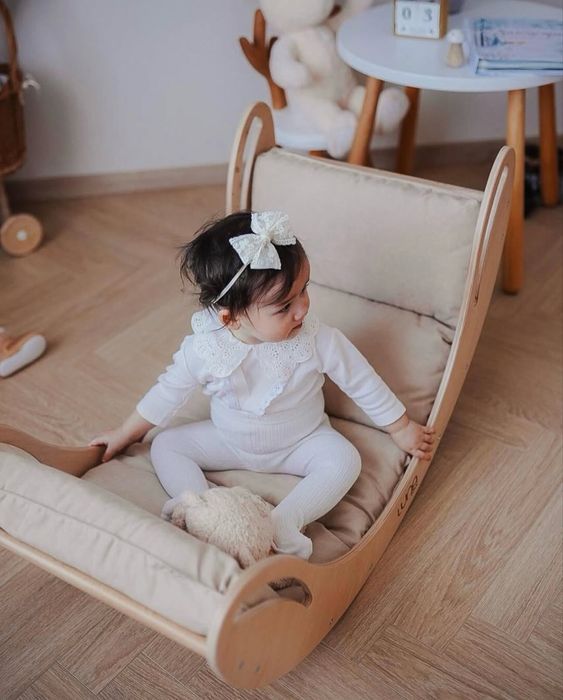 Деревяна качалка smile