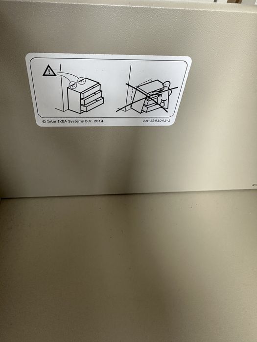 MALM Komoda, 3 szuflady, biały, 80x78 cm