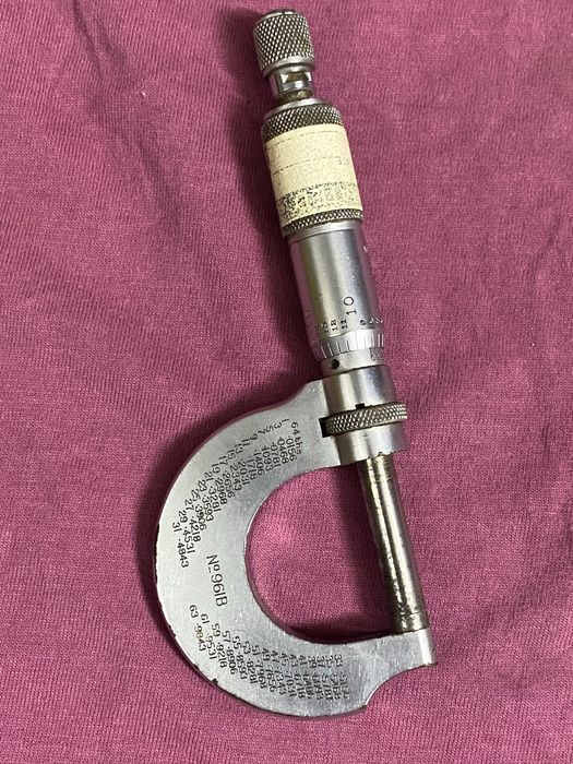 Микрометр винтажный Moore & Wright № 961B Made in Sheffield