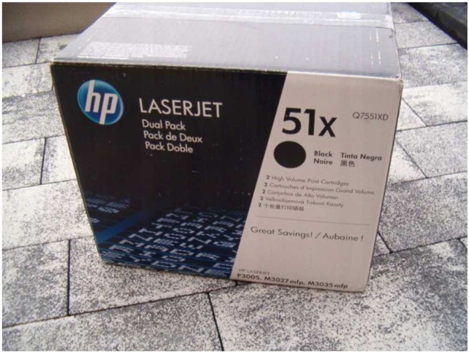 2x Toner LASERJET HP 51X, Q7551XD M3027 mfp, P3005