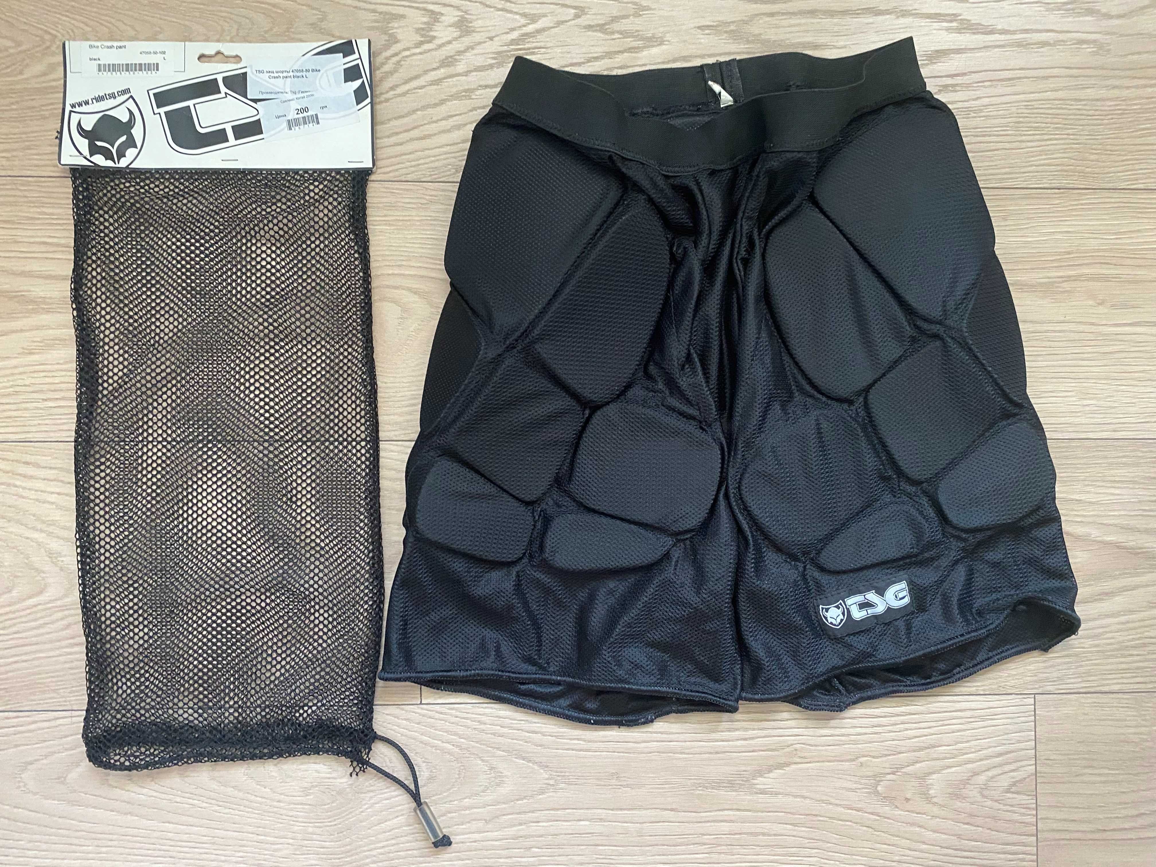 Спортивні захисні шорти TSG Bike Crash pant black - L (велозахист)