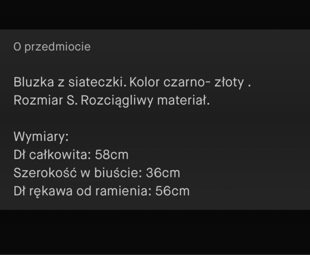 Bluzka ze złotymi dodatkami