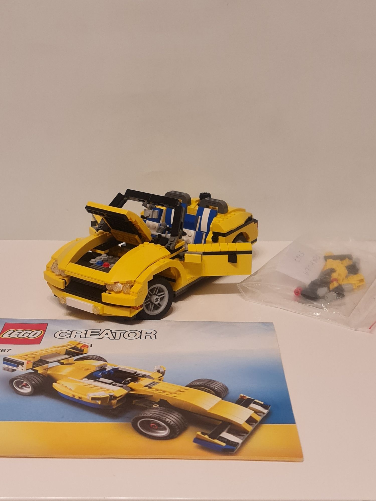 Zestaw Lego Creator 5767 3w1 Samochód Formuła Podnośnik Kompletny