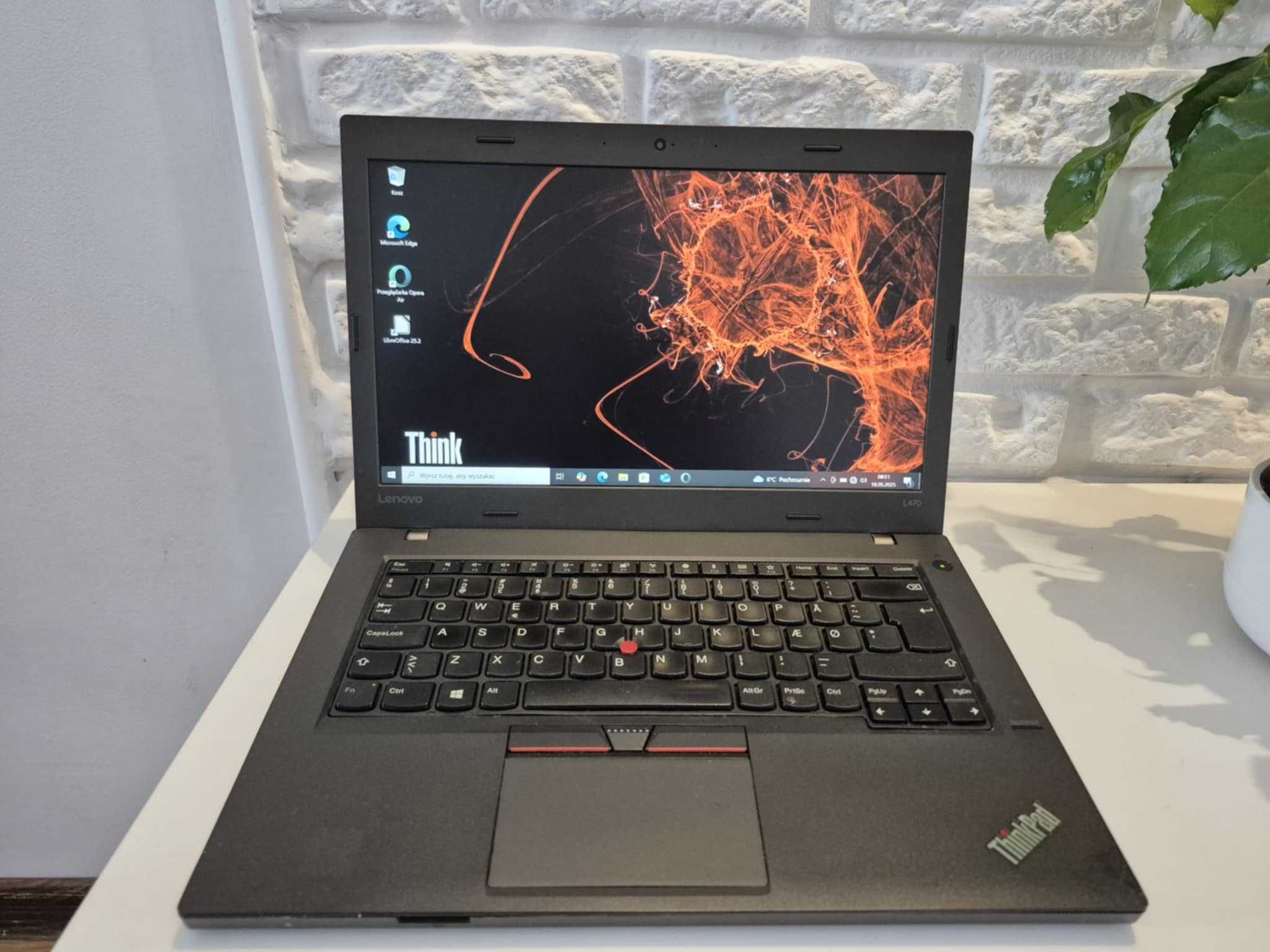 Biznesowy Lenovo ThinkPad L470 Intel i3-7th/12GbDDR/SSD/BateriaNOWA
