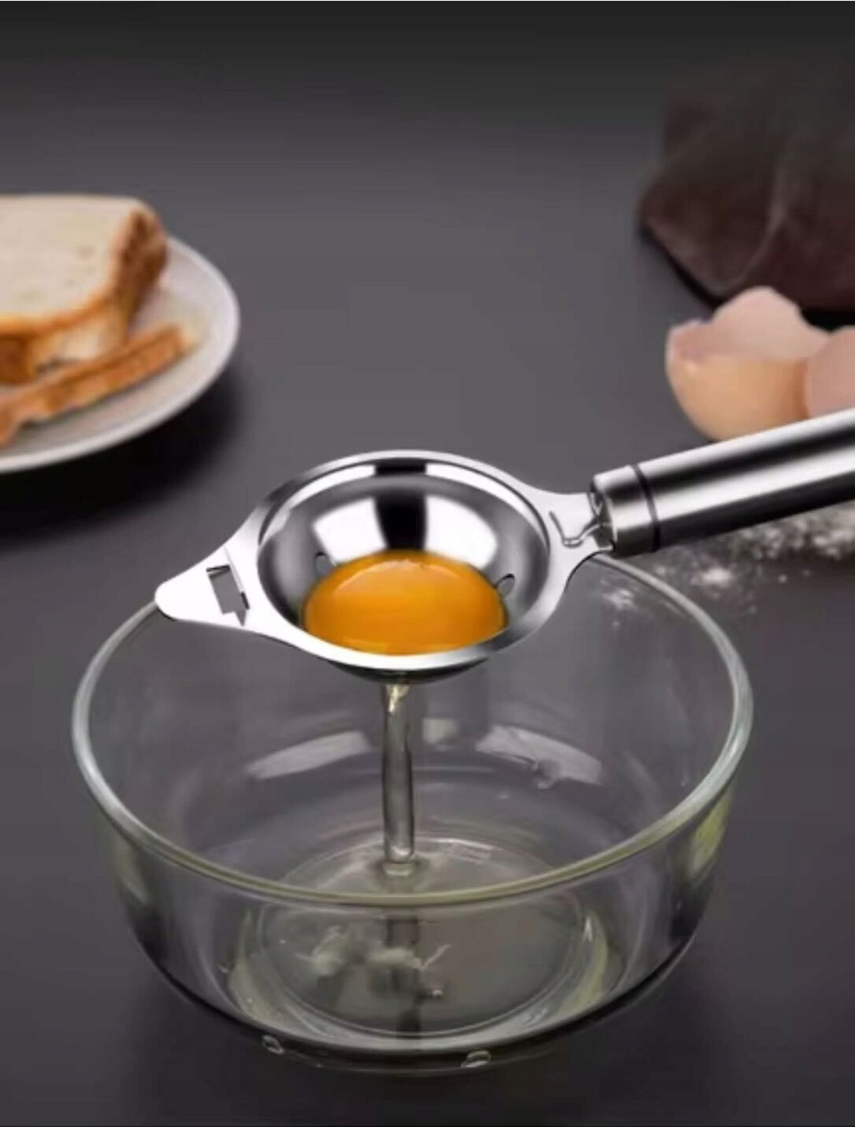 Livarno home. Separator Białka Jajek Inox 304 | Filtr do Żółtek | Leje