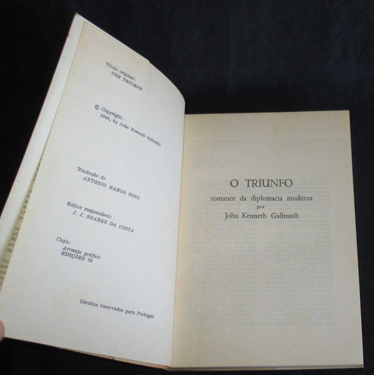 Livro O Triunfo John Kenneth Galbraith