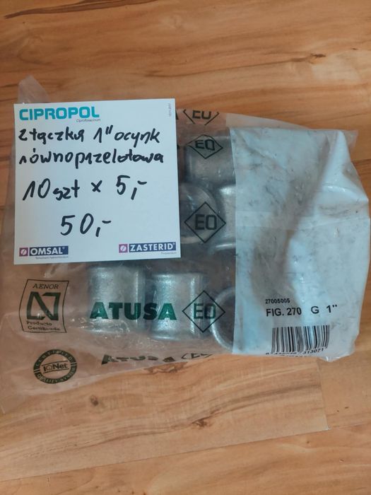 Sprzedam ksztaltki ocynk 1"