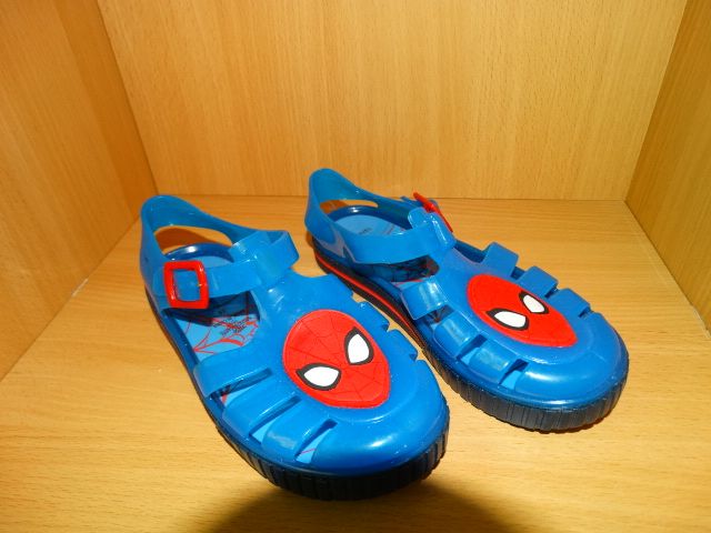 MiszMasz# Spider Man Buty 28 Sandały Gumowe Kąpiel Woda Morze BasenNew