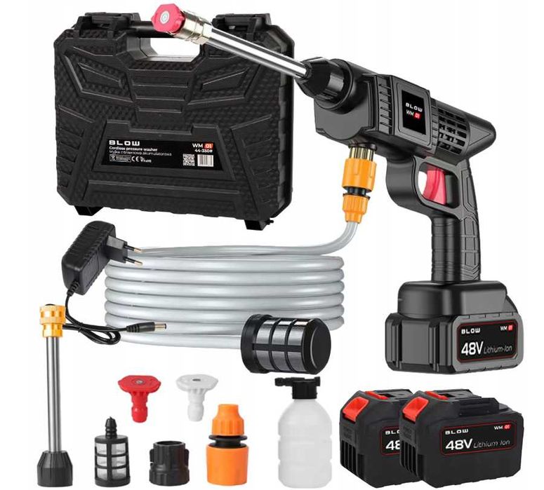 MYJKA Ciśnieniowa AKUMULATOROWA DO Ogrodu Ksotki 2X Aku WalizkaZESTAW