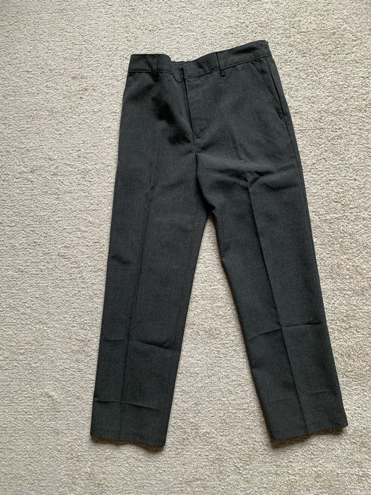 Koszula spodnie kamizelka zestaw elegancki M&S  134cm