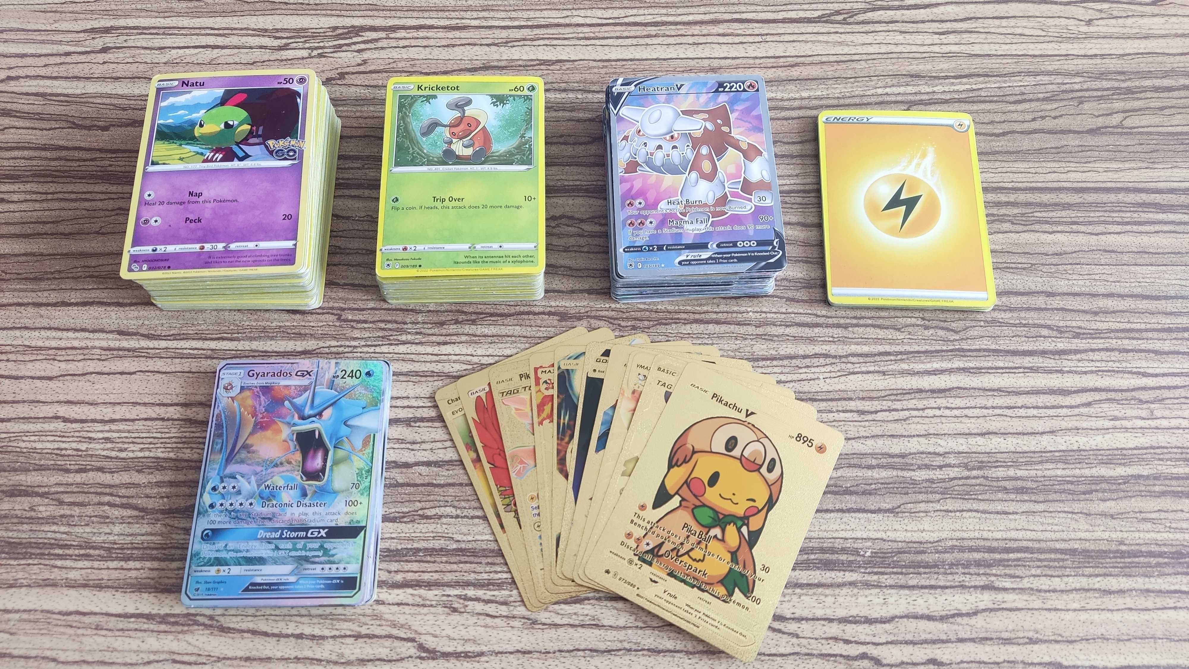 Karty Pokemon + metalowe pudełko