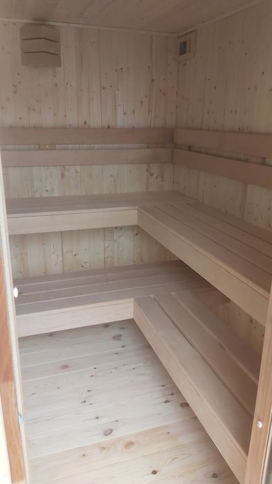 Sauna zewnętrzna ogrodowa stodoła -dostępna od ręki