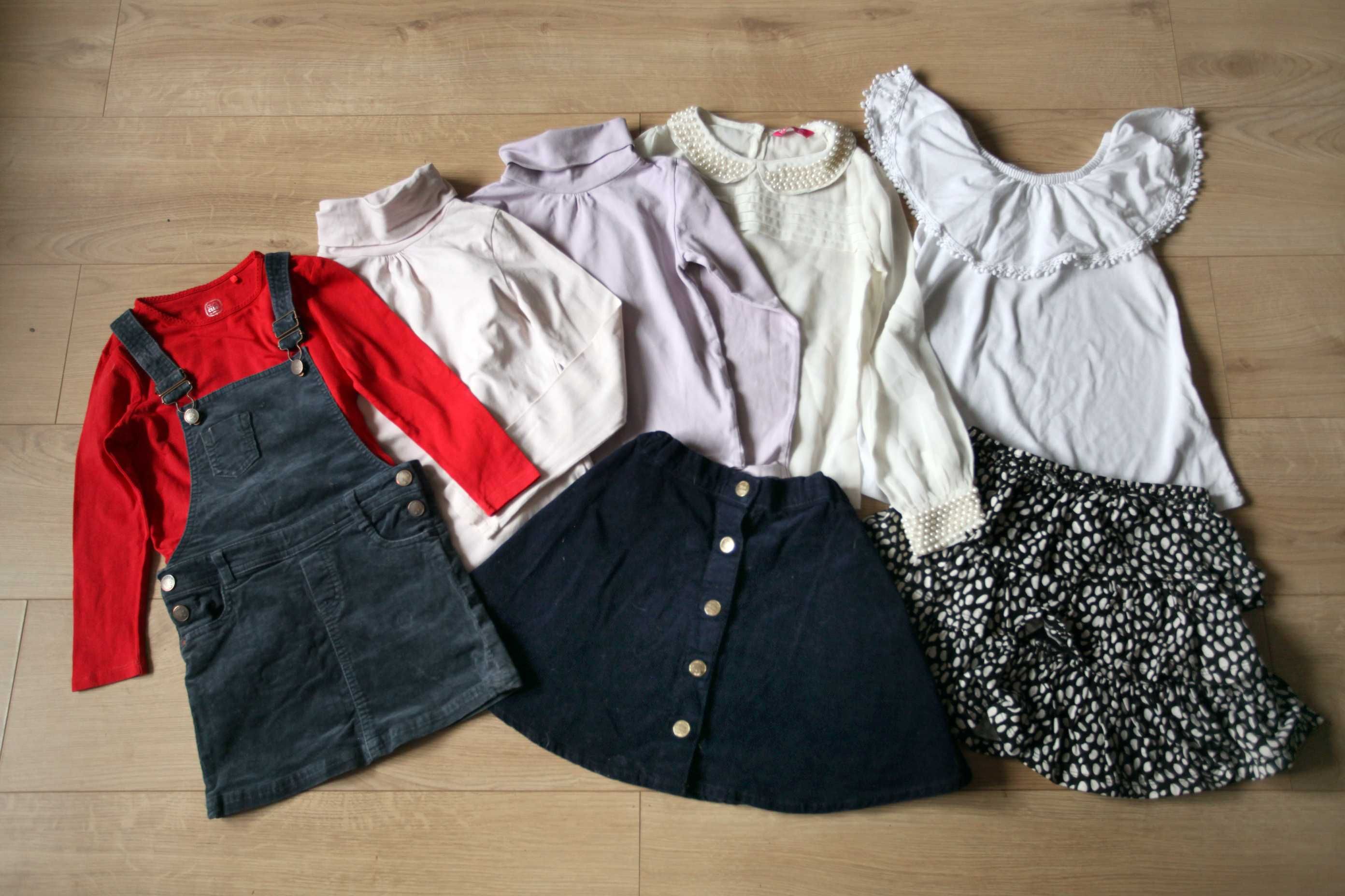 Zestaw 6-8l tiulowa spódniczka H&M puszysta bluza i bluza świnką Pepa
