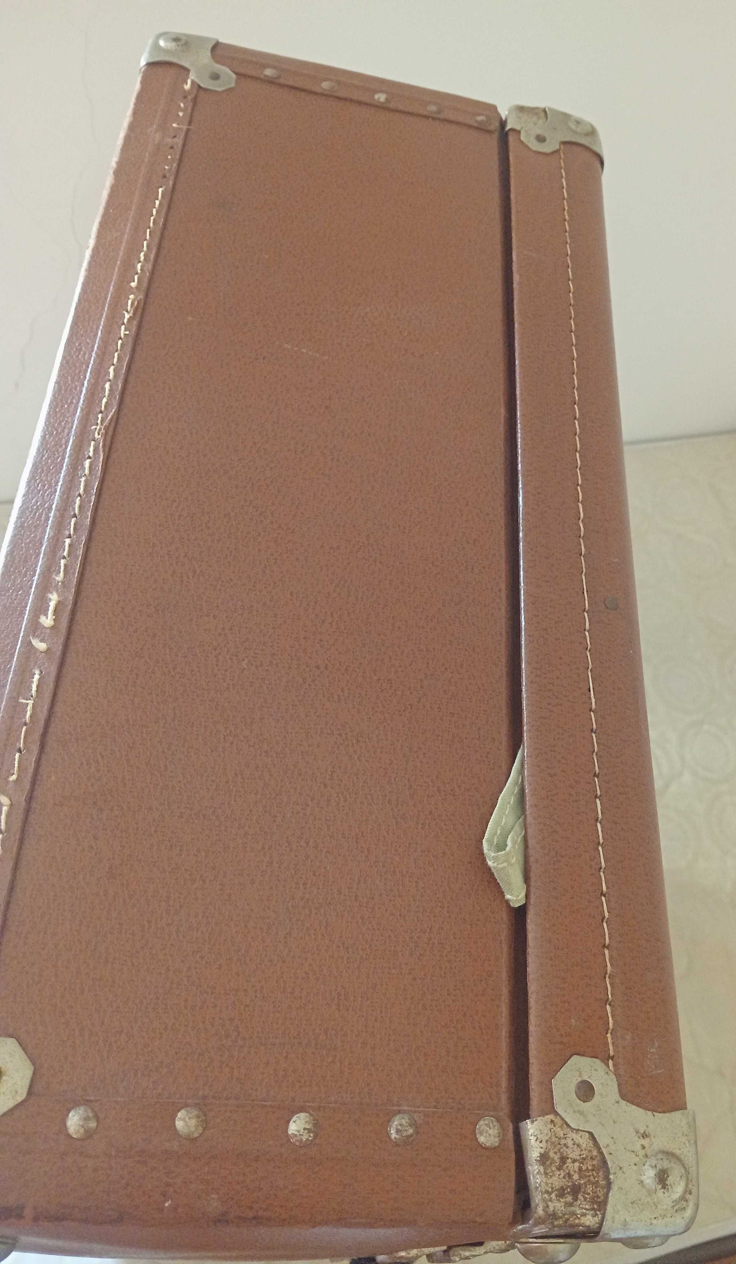 Vintage Mala de Viagem Grande Couro Oxford made in Switzerland