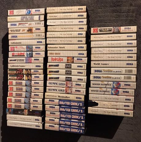 Sega Master System - 38 jogos em caixa para venda individual