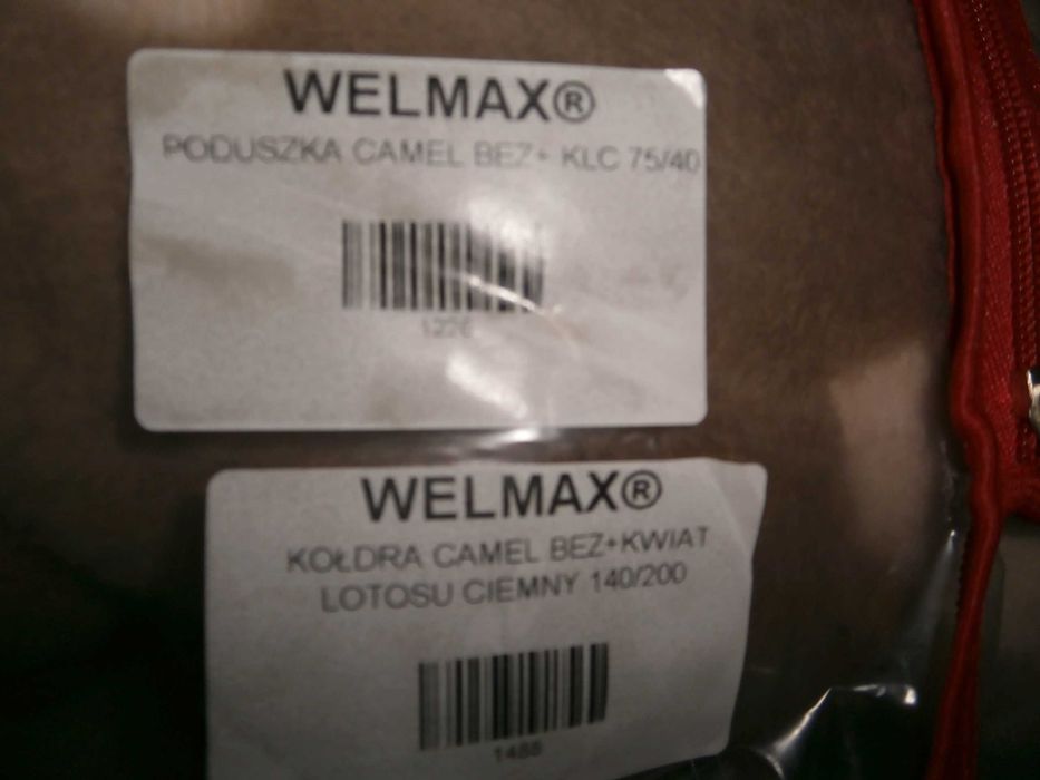 nowy ciepły koc welmaxa  i poduszka