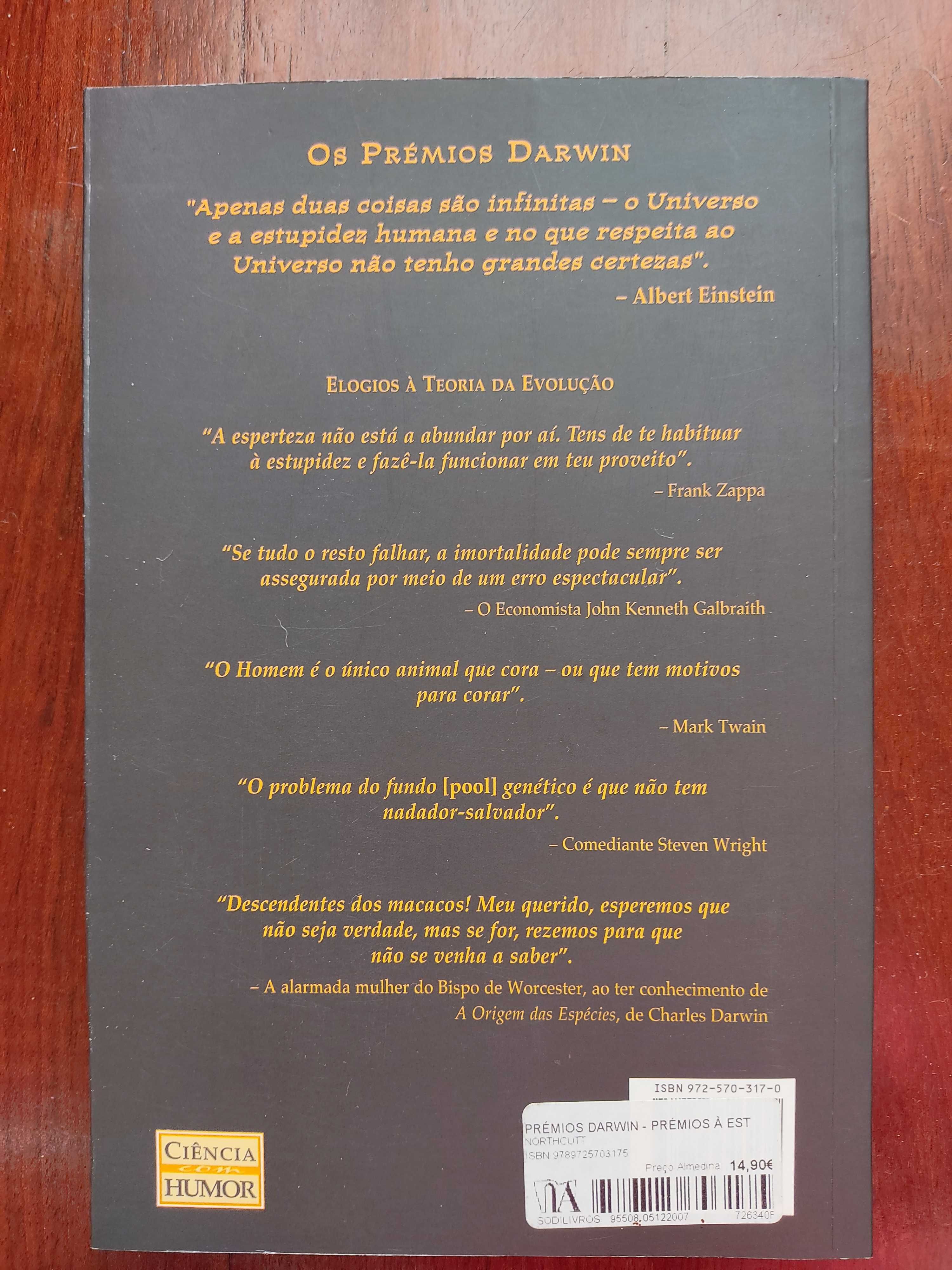 Livro Prémios Darwin - Prémios à estupidez humana