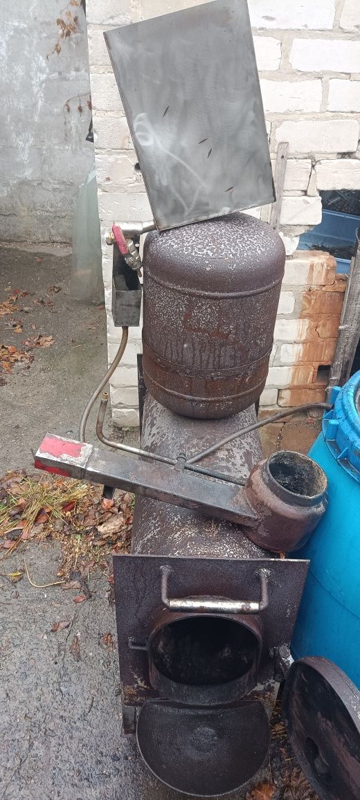 Буржуйка, печь, болерьян.