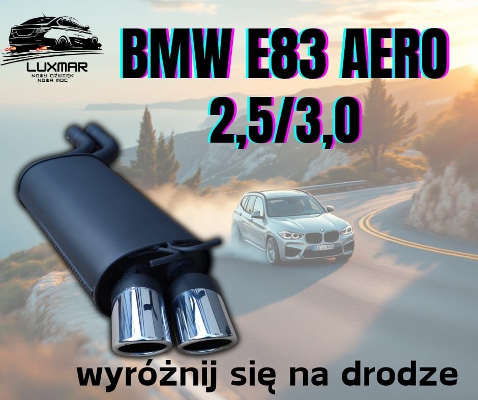 Tłumik końcowy wydech BMW 83 2.5i 3.0i M-Pakiet AERO
