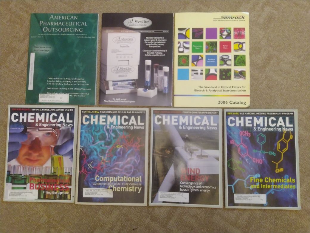 7 химических журналов Chemical & Engineering News, Pharmaceutical Tehn