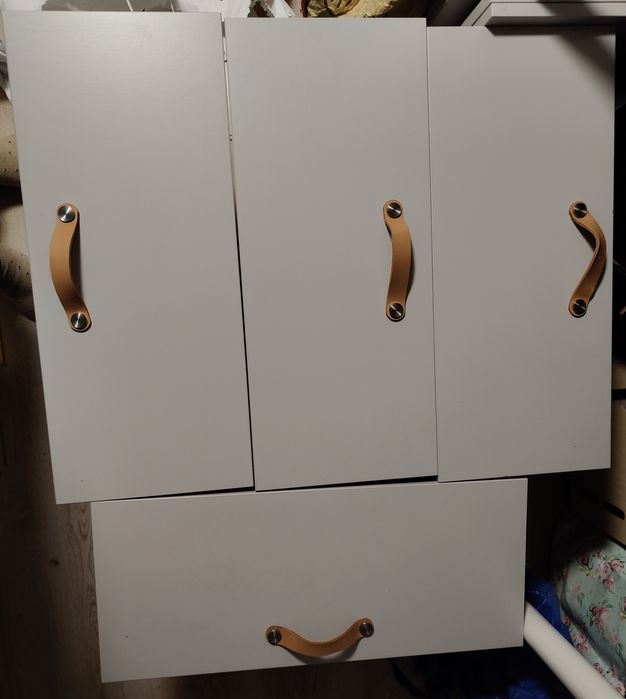 4 szuflady Ikea Besta Lappviken jasno szary plus 4 fronty bez zawiasów