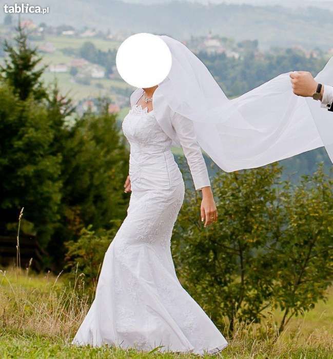 sukienka ślubna rybka rozmiar 36