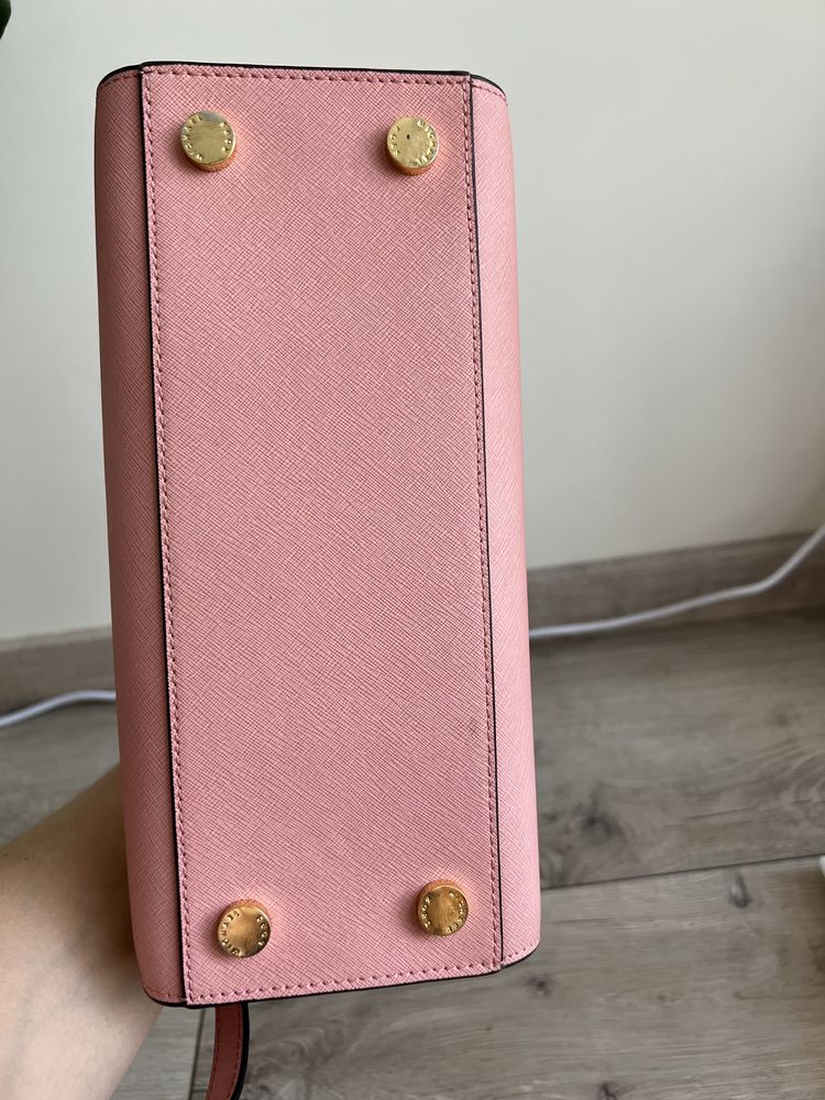 Michael Kors MK torebka selma medium różowa pale pink oryginalna
