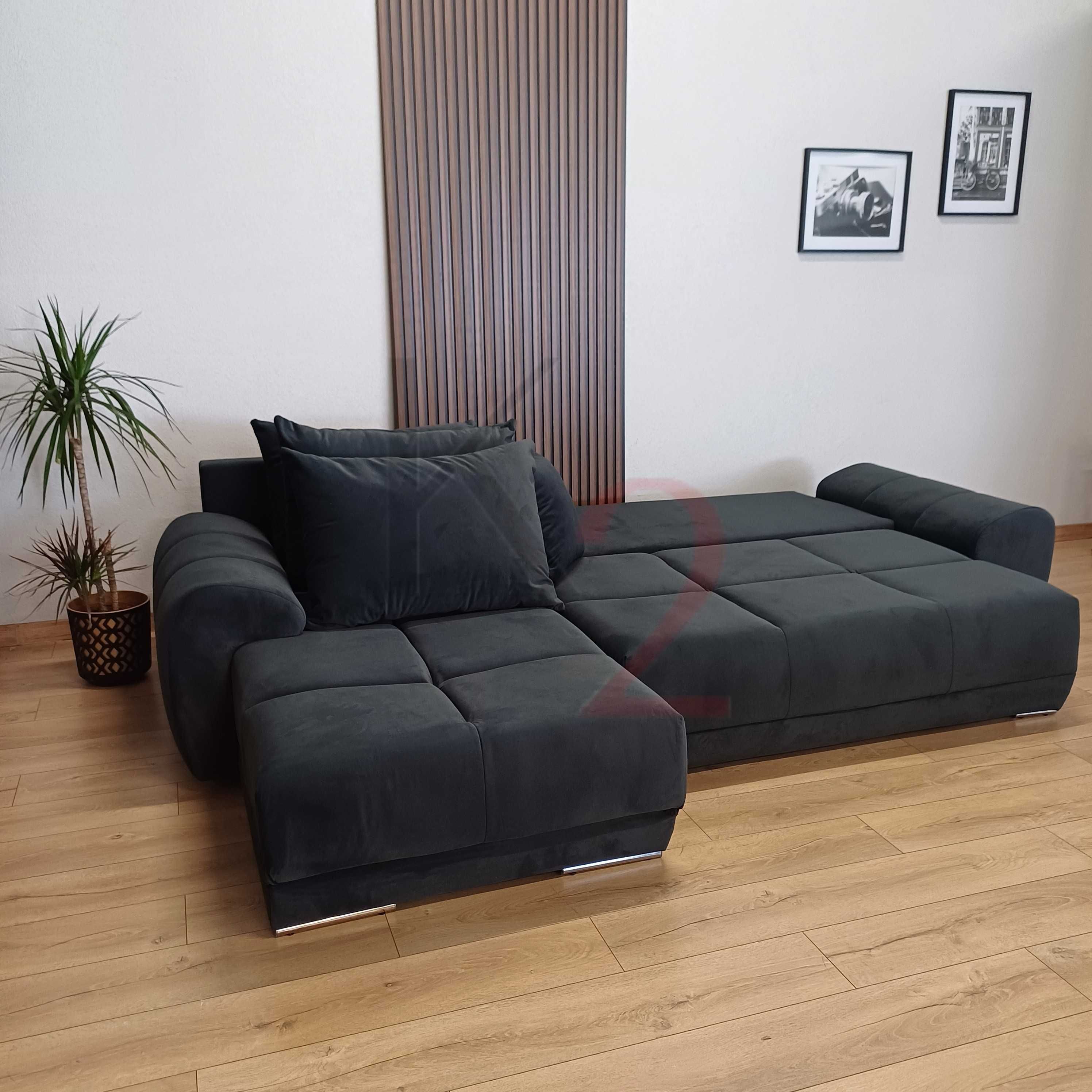 Narożnik Alaska, pikowana sofa, USB kanapa, gratis,