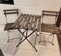Zestaw mebli ogrodowych Ikea, dwa krzesła i stoliki