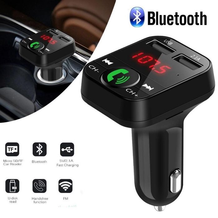 Kit mãos livres com Bluetooth/Cartão SD/USB/Carregador