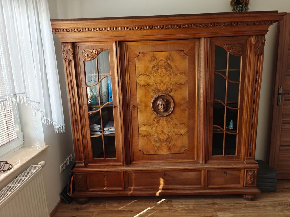 Zestaw Gabinet Biblioteka biurko i krzesło