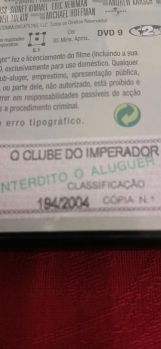 Dvd O clube do imperador, original