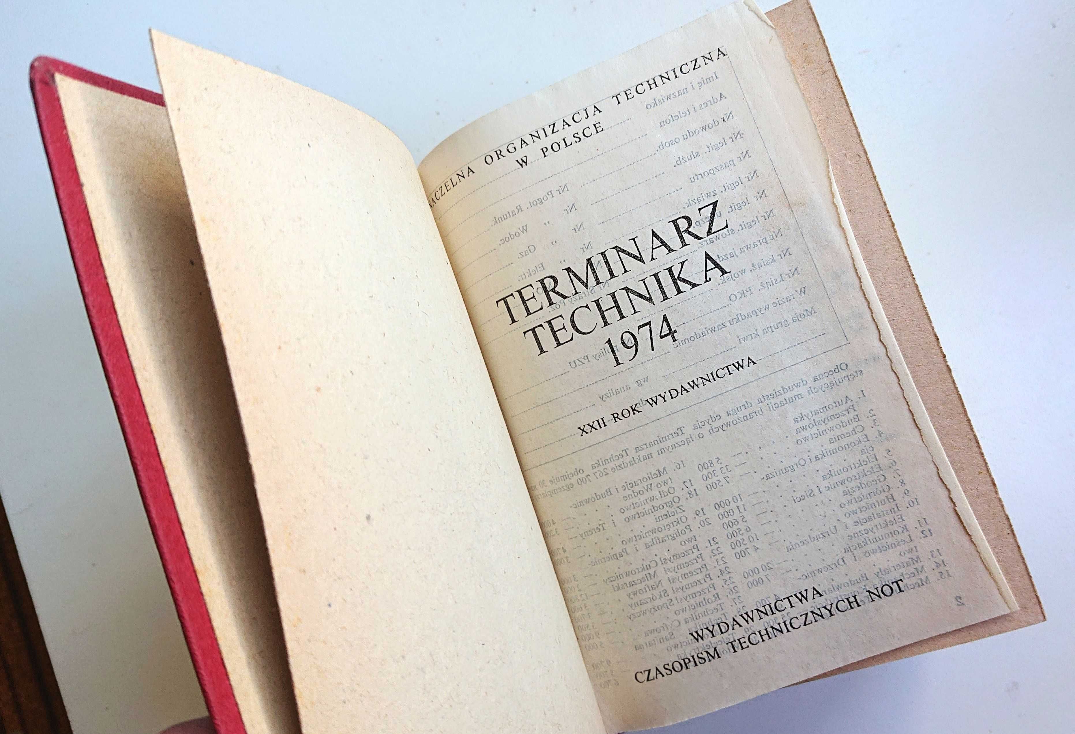 "Terminarz technika 1974"