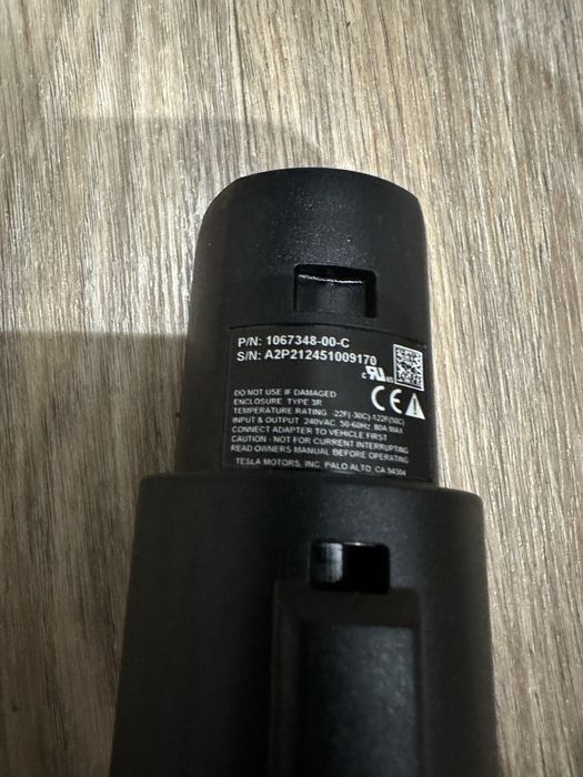 Перехідник Tesla-type1 (j1772). Оригінал.