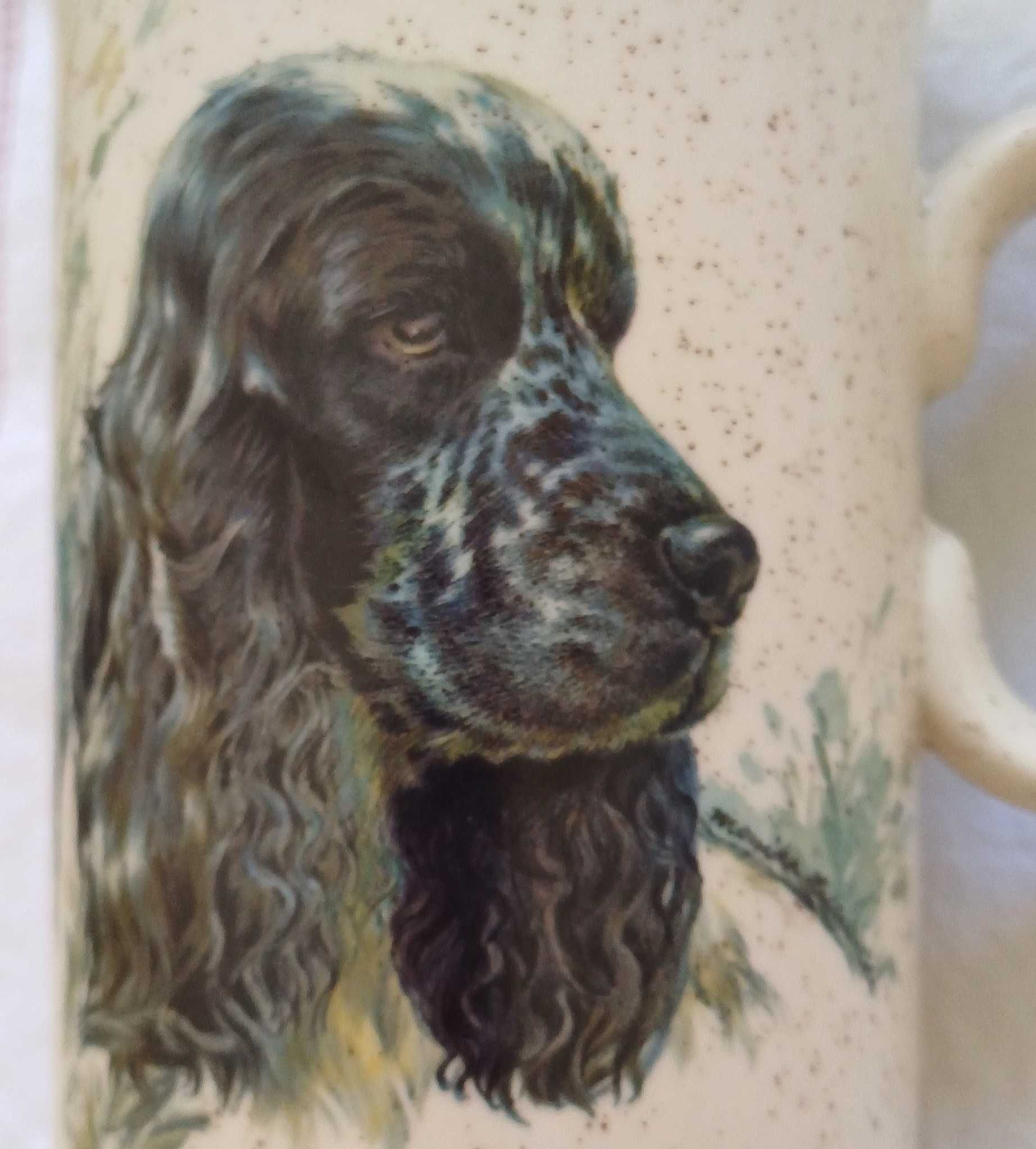 8 Kubki z psem springer spaniel angielska ceramika TAMS Monika Heller