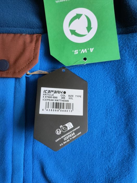 Bluza Icepeak kangurka niebieska r. 2XL XXL