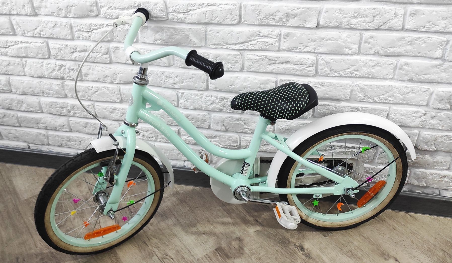 Sunbaby heartbike 16" miętowy