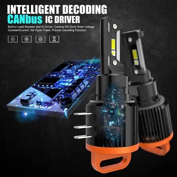 Світлодіодні лампи LED GT7 H15 Canbus 6000k 50w 12v