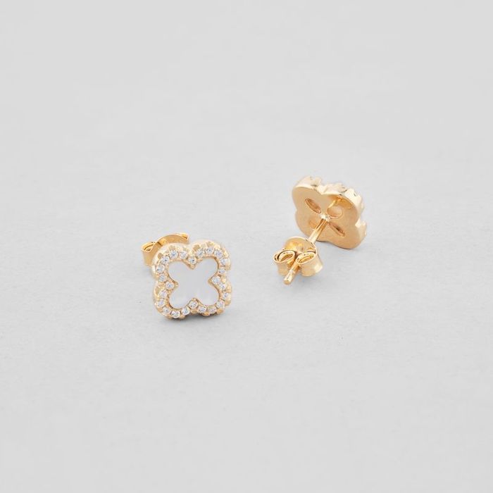 Сережки з позолотою