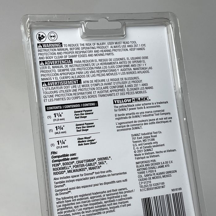 Dewalt DWA4252 набір карбідних полотен леза мультитул dcs356 dcs354