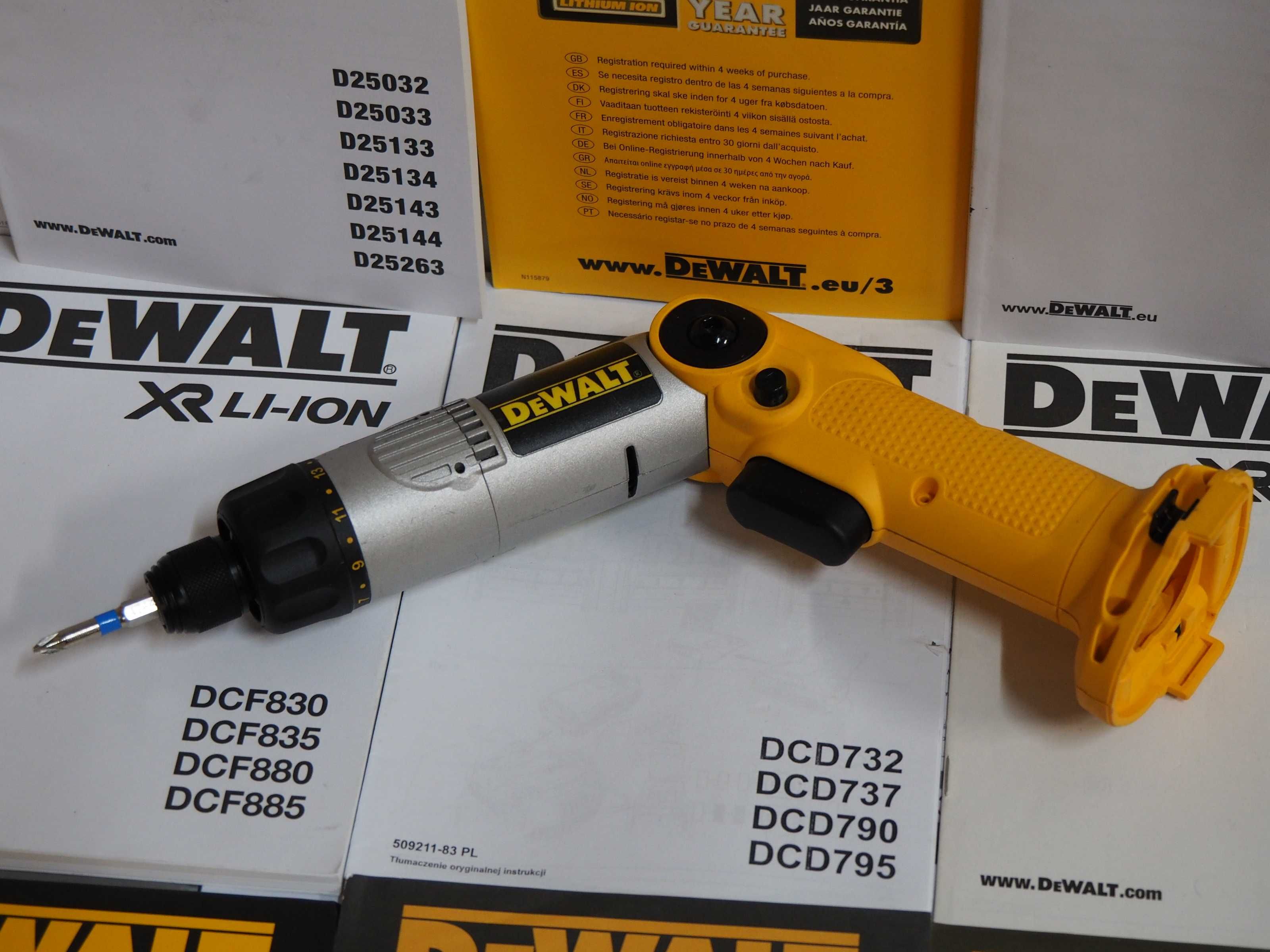 Sam korpus DEWALT DW 920 wkrętak na baterie 7,2v Ni-MH,NI-CD