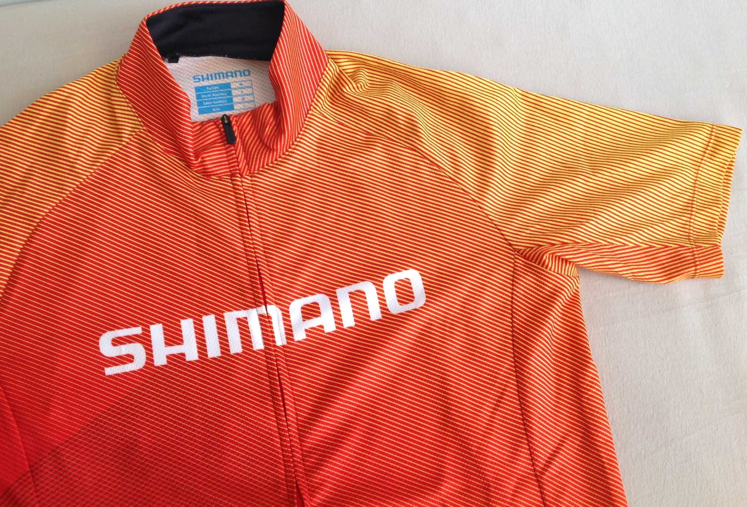 Shimano Team Jersey nowa koszulka rowerowa pomarańczowa M